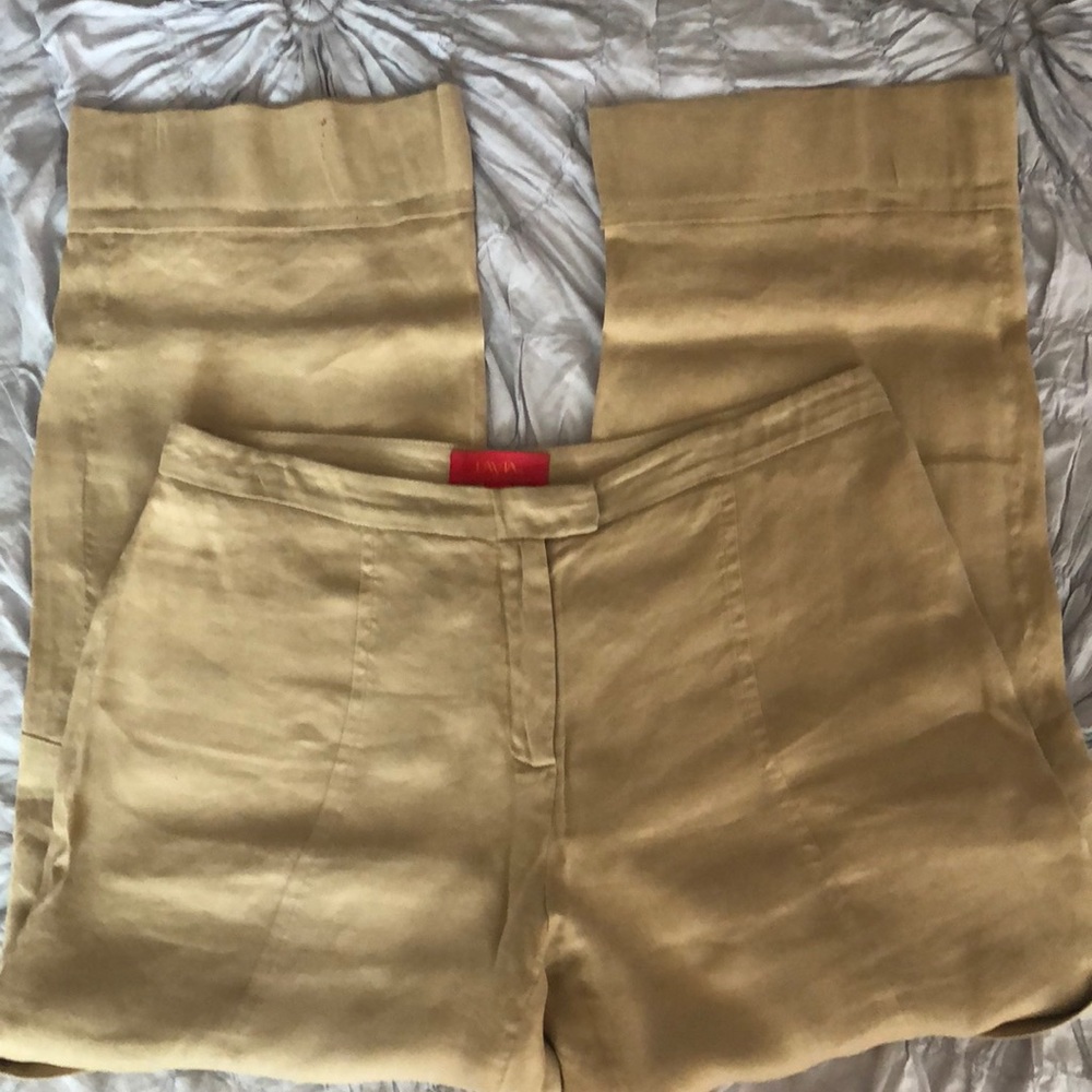 Latvia18 linen pants size 42 made in Italy